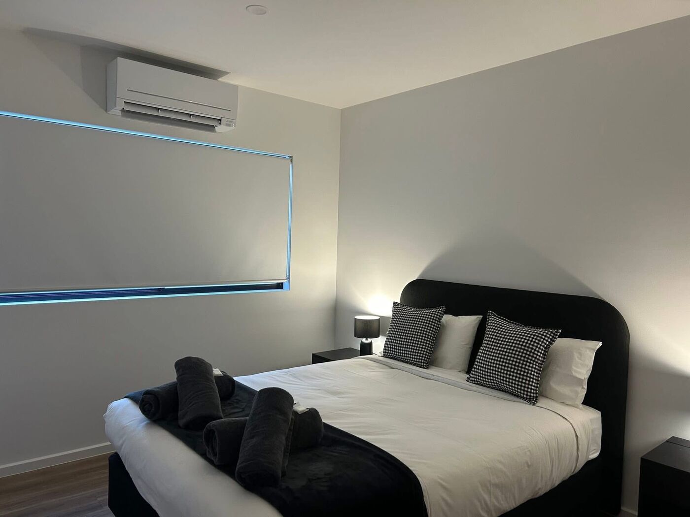Fully self-contained, wheelchair-accessible cabin with a double bed